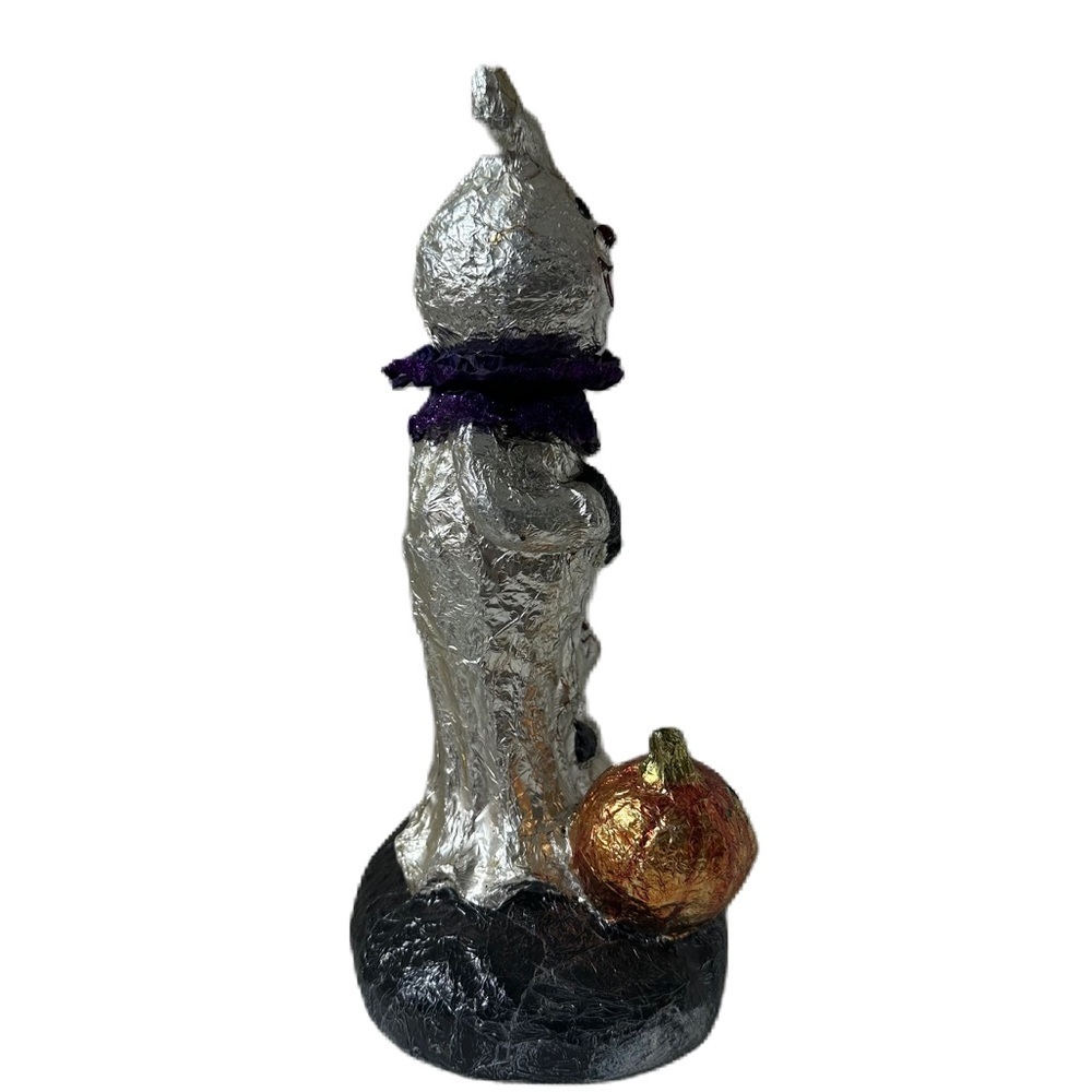 Halloween Ghost Foil Figurine and Pumpkins  Vintage Decor - Picture 4 of 15